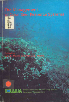The management of coral reef resource systems