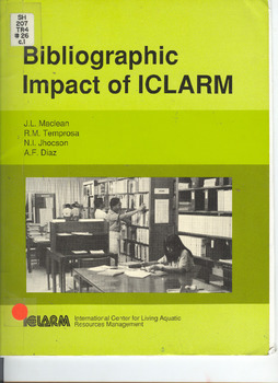 Bibliographic impact of ICLARM Bibliographic impact of ICLARM