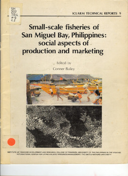 Small-scale fisheries of San Miguel Bay, Philippines: social aspects of production and marketing