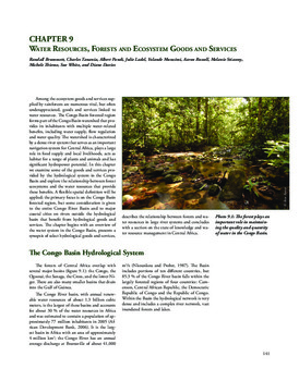 Water resources, forests and ecosystem goods and services Water resources, forests and ecosystem goods and services