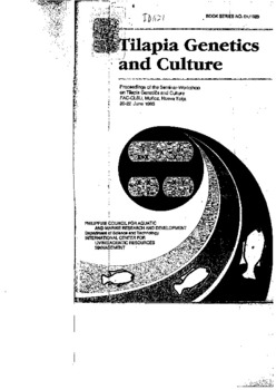 Tilapia genetics and culture Tilapia genetics and culture