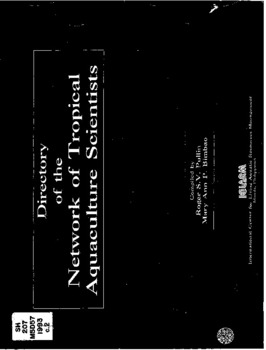 Directory of the Network of Tropical Aquaculture Scientists Directory of the Network of Tropical Aquaculture Scientists
