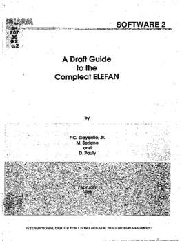 A draft guide to the compleat ELEFAN A draft guide to the compleat ELEFAN