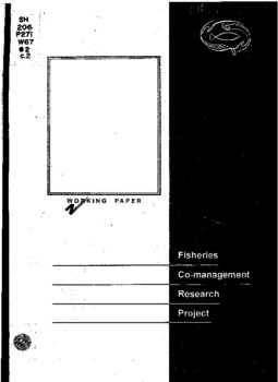 Fisheries co-management: a worldwide, collaborative research project