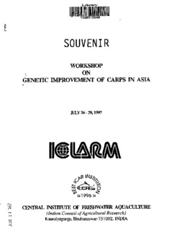 Genetic improvement of carps in Asia: workshop souvenir