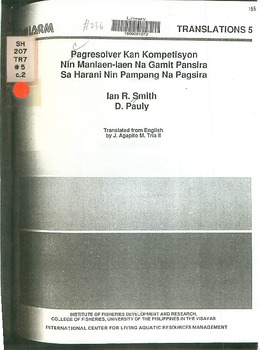 Pagresolver kan kompetisyon nin manlaen-laen na gamit pansira sa harani nin pampang na pansira