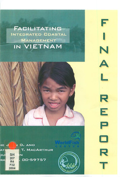 Facilitating integrated coastal management in Vietnam: final report