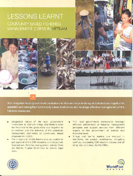 Community based fisheries management (CBFM) in Vietnam Community based fisheries management (CBFM) in Vietnam