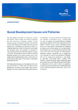 Social development issues and fisheries Social development issues and fisheries