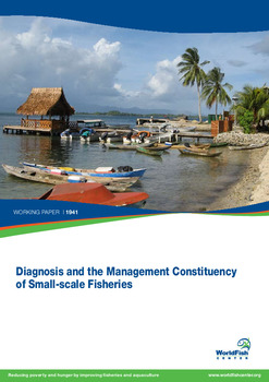 Diagnosis and the management constituency of small-scale fisheries Diagnosis and the management constituency of small-scale fisheries