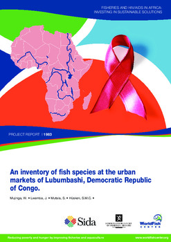 An inventory of fish species at the urban markets of Lubumbashi, Democratic Republic of Congo