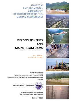 Mekong fisheries and mainstream dams: fisheries sections Mekong fisheries and mainstream dams: fisheries sections