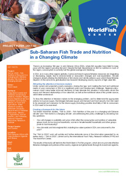 Sub-Saharan fish trade and nutrition in a changing climate Sub-Saharan fish trade and nutrition in a changing climate