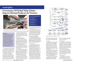 Governance of global value chains impacts shrimp producers in Vietnam Governance of global value chains impacts shrimp producers in Vietnam