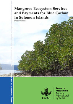 Mangrove ecosystem services and payments for blue carbon in Solomon Islands Mangrove ecosystem services and payments for blue carbon in Solomon Islands