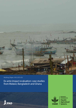Ex-ante impact evaluation: case studies from Malawi, Bangladesh and Ghana Ex-ante impact evaluation: case studies from Malawi, Bangladesh and Ghana