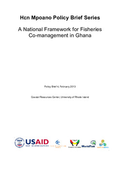 A National Framework for Fisheries Co-management in Ghana A National Framework for Fisheries Co-management in Ghana