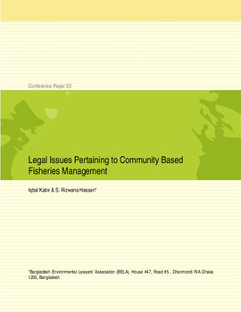 Legal issues pertaining to community based fisheries management Legal issues pertaining to community based fisheries management