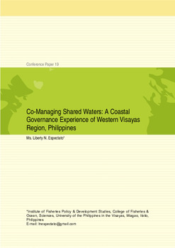 Co-managing shared waters: a coastal governance experience of Western Visayas Region, Philippines Co-managing shared waters: a coastal governance experience of Western Visayas Region, Philippines