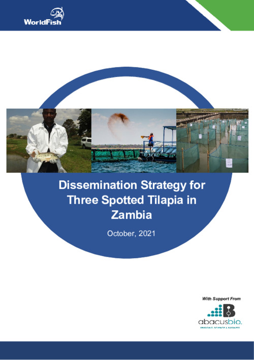 Dissemination Strategy for Three Spotted Tilapia in Zambia Dissemination Strategy for Three Spotted Tilapia in Zambia