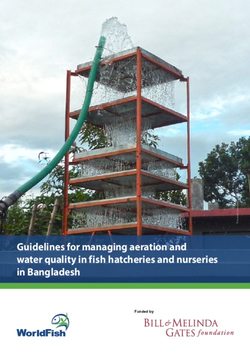 Guidelines for managing aeration and water quality in fish hatcheries and nurseries in Bangladesh Guidelines for managing aeration and water quality in fish hatcheries and nurseries in Bangladesh