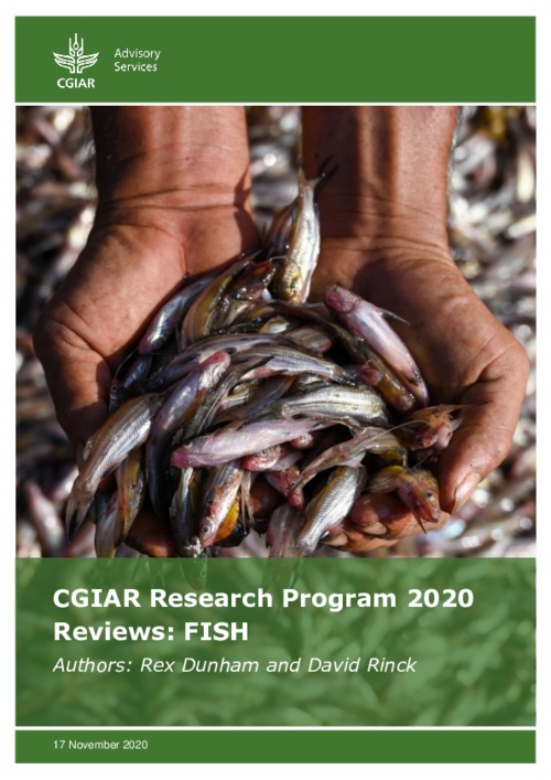 CGIAR Research Program 2020 Review: FISH CGIAR Research Program 2020 Review: FISH