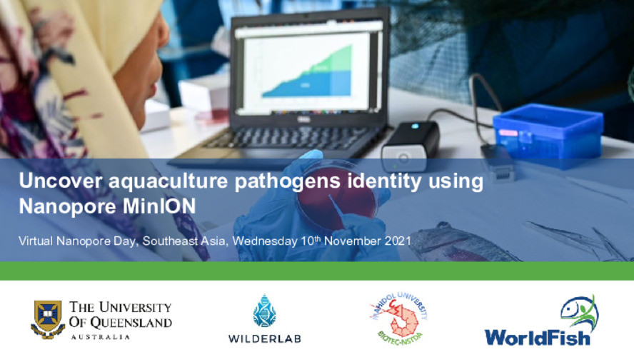 Uncover aquaculture pathogens identity using Nanopore MinION