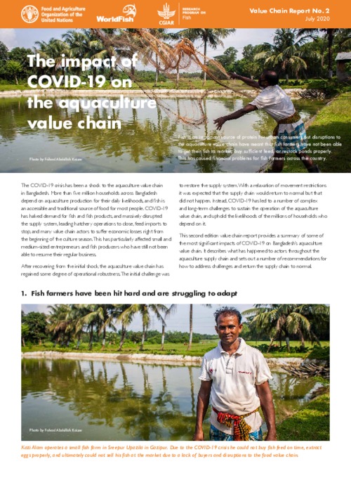 The impact of COVID-19 on the aquaculture value chain The impact of COVID-19 on the aquaculture value chain