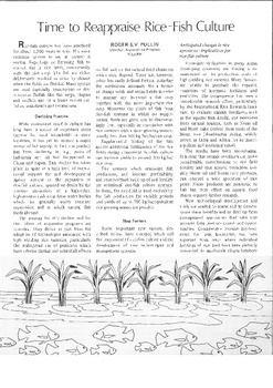 Time to reappraise rice-fish culture