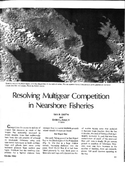 Resolving multigear competition in nearshore fisheries Resolving multigear competition in nearshore fisheries
