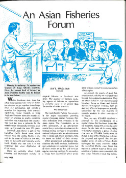 An Asian Fisheries Forum