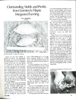 Outstanding yields and profits from livestock-tilapia integrated farming
