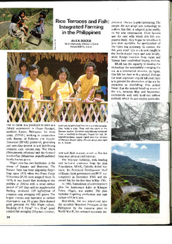 Rice terraces and fish: integrated farming in the Philippines