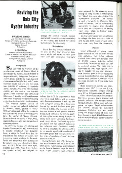 Reviving the Bais City oyster industry