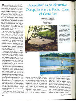 Aquaculture as an alternative occupation on the Pacific Coast of Costa Rica Aquaculture as an alternative occupation on the Pacific Coast of Costa Rica
