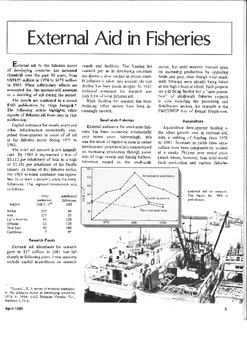 External aid in fisheries External aid in fisheries