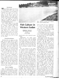 Fish culture in Western Sudan