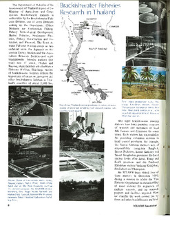 Brackishwater fisheries research in Thailand Brackishwater fisheries research in Thailand