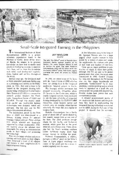 Small-scale integrated farming in the Philippines