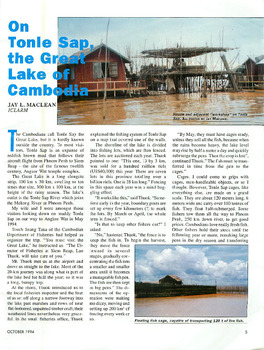 On Tonle Sap, the great lake of Cambodia On Tonle Sap, the great lake of Cambodia