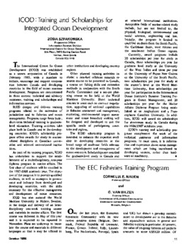 The EEC fisheries training program The EEC fisheries training program