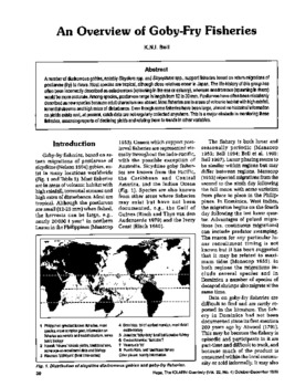 An overview of goby-fry fisheries An overview of goby-fry fisheries