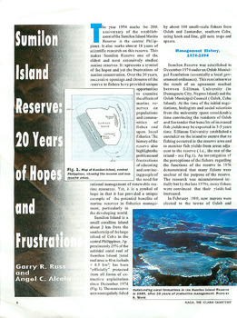 Sumilon Island reserve: 20 years of hopes and frustrations