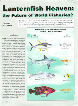 Lanternfish heaven: the future of world fisheries? Lanternfish heaven: the future of world fisheries?
