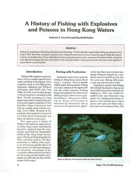A history of fishing with explosives and poisons in Hong Kong waters A history of fishing with explosives and poisons in Hong Kong waters