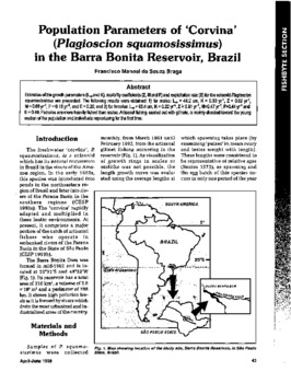Population parameters of 'corvina' (Plagioscion squamosissimus) in the Barra Bonita Reservoir, Brazil
