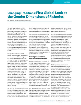 Changing traditions: first global look at the gender dimensions of fisheries