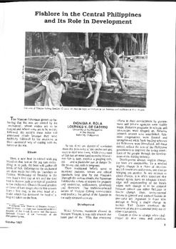 Fishlore in the Central Philippines and its role in development