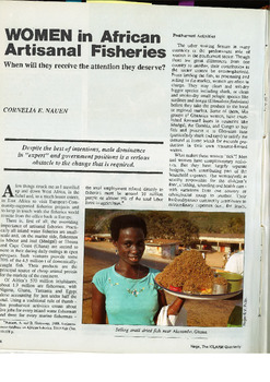 Women in African artisanal fisheries: when will they receive the attention they deserve?