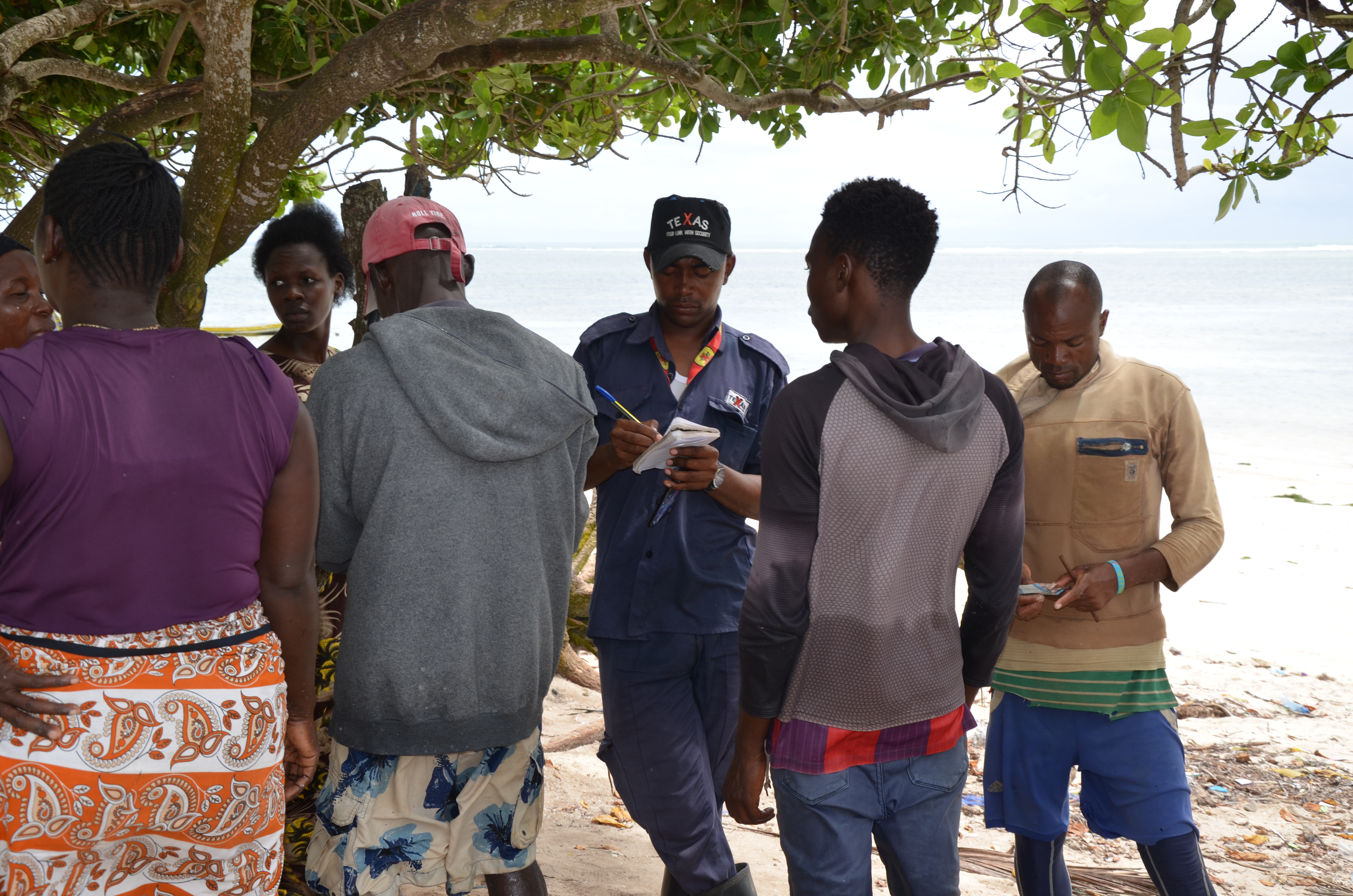  These records, key to assess the health of fish stocks, are sent to the county fisheries officer. BMU is the main channel of communication between the SSF communities and government fisheries services for data capture, regulation enforcement, training or conservation initiatives.